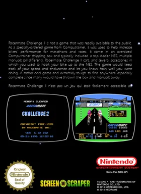 Racermate Challenge II (USA) (v6.02.001) (Unl) box cover back